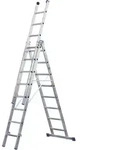 ILLER-LEITER Alu-Mehrzweckleiter 3-tlg. 53010