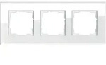 Gira Abdeckrahmen 3f. weissglas 021312