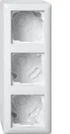 Gira AP-Geh&auml;use 3f + Rahmen 106303