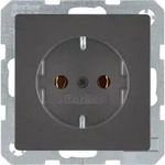 Berker SCHUKO-Steckdose anth/sa 41436086