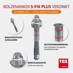 TOX-D&uuml;bel-Techn. Bolzenanker S-Fix Plus M8x75/5+18,KT