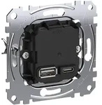Merten USB-Ladeeinsatz Typ A+C MEG4366-0120