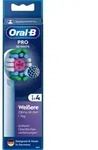 ORAL-B Aufsteckb&uuml;rste EB Pro 3D White 4er