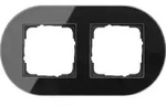 Gira Abdeckrahmen 2f. sw 0212135