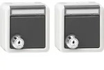 Gira Set 2x SCHUKO KD Schloss 456030