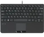 PERIBOARD-525 - Kabelgebundene Mini-USB-Tastatur mit Touchpad - Scherentasten -...