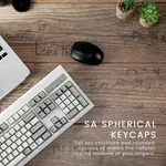 PERIBOARD-106 M - Klassische Retro-Standardtastatur Grau/Wei&szlig;