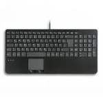 PERIBOARD-534 Wired Compact Keyboard with Touchpad and USB Hubs