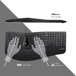 PERIDUO-505 - Kabelgebundenes Ergonomisches Combo-Set