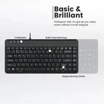 PERIBOARD-409 U - Kabelgebundene Minitastatur