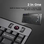 PERIBOARD-505 H PLUS - Mini-Trackball-Tastatur