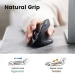 PERIMICE-813 - Kabellose Ergonomische Maus - Multi-Device