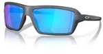 OAKLEY Cables Sonnenbrille blau Steel - Prizm Sapphire Gl&auml;ser - Breit