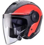 Caberg Helm Soho Milano matt-schwarz/rot - XS