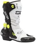 Sidi REX Motorradstiefel Wei&szlig; Schwarz Gelb - 42