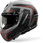 Airoh Helm Mathisse II Magnet matt-schwarz/grau-rot - XS
