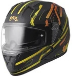 Gms Integralhelm Hexago Graphic gelb-orange - XS