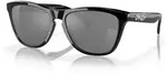OAKLEY Frogskins Sonnenbrille Schwarz Poliert - Schwarze Gl&auml;ser
