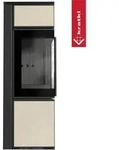 Kaminofen aus Stahl KRATKI TORA/S 8 kW &Oslash; 150 Quarzsinter FOKOS SALE schwarz