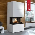 Kamineinsatz KRATKI NBC/EASY BOX 7 kW &Oslash; 160 Bausatz Bianco