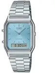 Casio AQ-230A-1DMQYES/AQ-230A-2A2MQYES/AQ-230A-2A1MQYES - Silber / 38 mm / Himmelblau