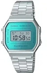Casio A168WEM-2EF/A168WEM-2BEF/A168WEM-1EF - Silber / 36 mm / T&uuml;rkis