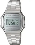 CASIO Unisex Armbanduhr Digital Quarz Edelstahl A168WEM-7EF - Default