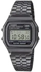 Casio A158WETB-1AEF/A158WETG-9AEF - Schwarz / 36 mm / Schwarz