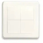 Shelly Schalter Blu Wall Switch 4 - 4-fach - 16 Aktionen - Wei&szlig;
