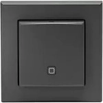 Homematic IP Wandthermostat mit Luftfeuchtigkeitssensor, Anthrazit, 160530A0A