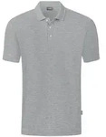 Jako Polo Organic hellgrau meliert 116