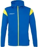 Uhlsport Squad 27 Track Hood Jacke azurblau/limonengelb 116