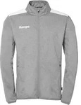 Kempa Emotion 27 Poly Jacke dark grau melange/wei&szlig; 116