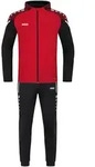 Jako Trainingsanzug Polyester Performance mit Kapuze rot/schwarz L
