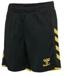 HUMMEL hmlCORE 2.0 SHORTS KIDS BLACK/BLAZING YELLOW 116