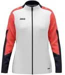 Jako Polyesterjacke Dynamic Damen wei&szlig;/coral/marine L