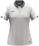 Jako Polo Dynamic Damen hellgrau/wei&szlig;/grau M