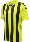 HUMMEL hmlCORE XK STRIPED JERSEY S/S lime popsicle/black 2XL