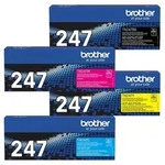 Brother TN247 4er Multipack / Original Toner XL / Cyan, Gelb, Schwarz, Magenta /