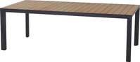 Siena Garden Silva Tisch 220 x 100 cm matt anthrazit Teakholz
