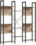 VASAGLE Standregal mit 14 Ablagen in Industrie-Design B34LLS107K01