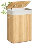 SONGMICS W&auml;schetonne Bambus 72 L LCB10Y