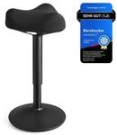 SONGMICS Stehhocker h&ouml;henverstellbar und modern schwarz OSC008B01