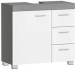 VASAGLE Waschbeckenunterschrank 2 F&auml;cher hinter der T&uuml;r BBK503T49