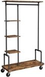 VASAGLE Garderobe mit Gitterablagen Industriestil HSR66BXV2