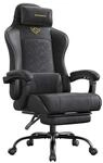 SONGMICS Ergonomischer Gaming Stuhl mit Fu&szlig;st&uuml;tze und Federkissen OBG079B01