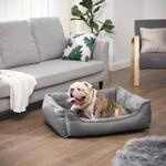 Feandrea Waschbares Hundebett 90 cm Grau PGW11GG