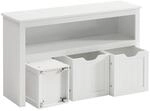 VASAGLE Spielzeugschrank f&uuml;r Kinderzimmer Wei&szlig; B34LHS380W01