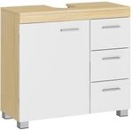 VASAGLE Waschbeckenunterschrank mit 3 gro&szlig;en Schubladen B34BBK503K01