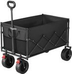 SONGMICS Faltbarer Bollerwagen, Transportwagen 200 L, Handwagen mit Griff
